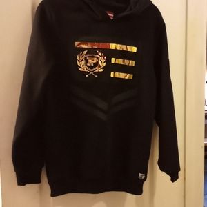 Phat Farm Hoodie Sweatshirt Black Youth Size XL 18
